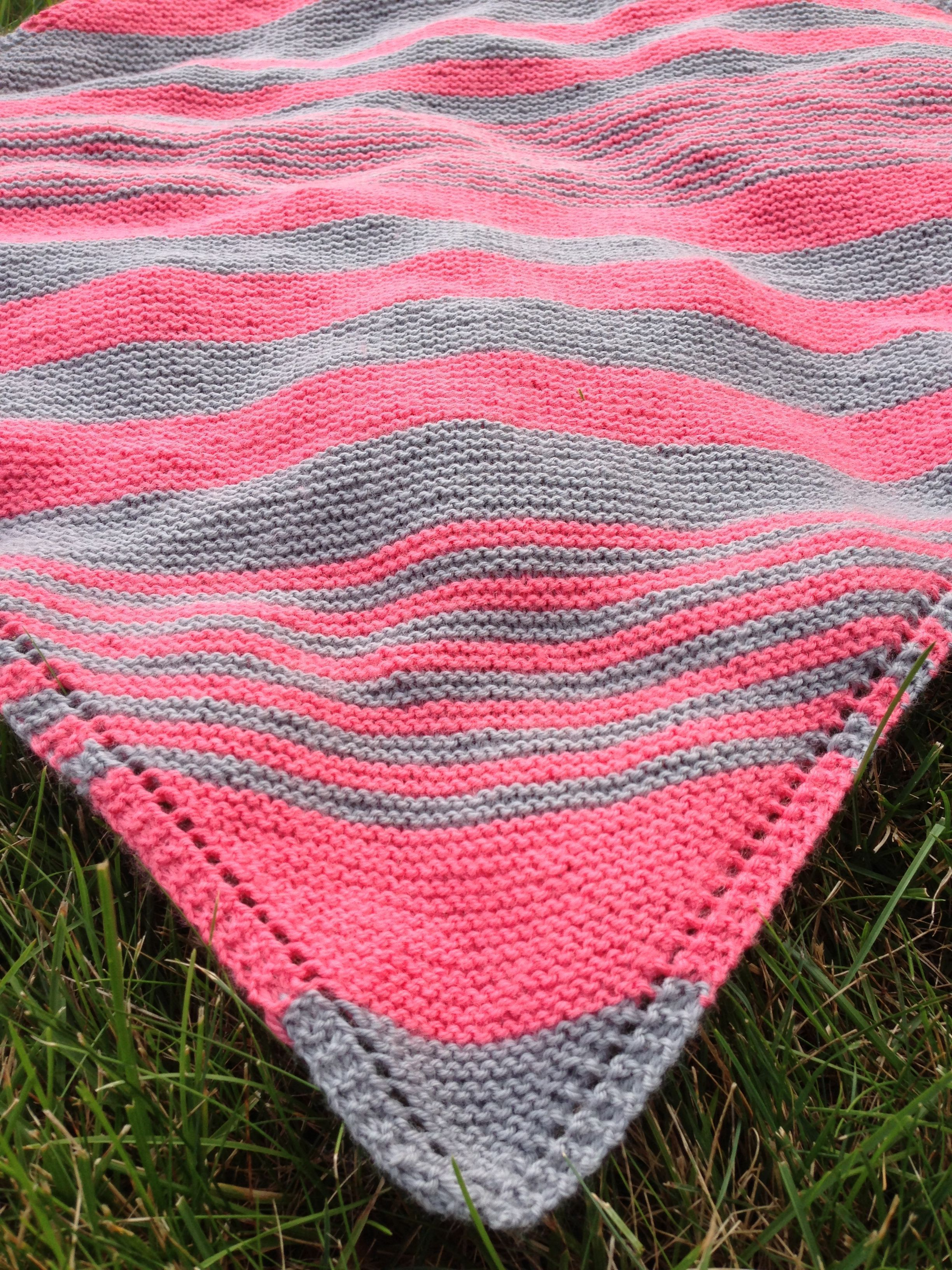 Diagonal Crochet Baby Blanket Pattern Bright Stripes Ba Blanket Pattern Lion Brand Yarn Knit Diagonal