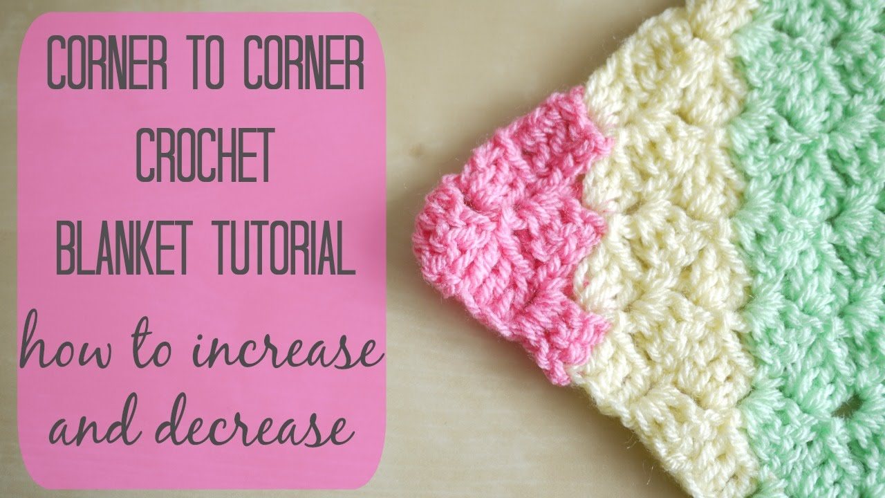 Diagonal Crochet Baby Blanket Pattern Crochet How To Crochet The Corner To Corner C2c Blanket Bella