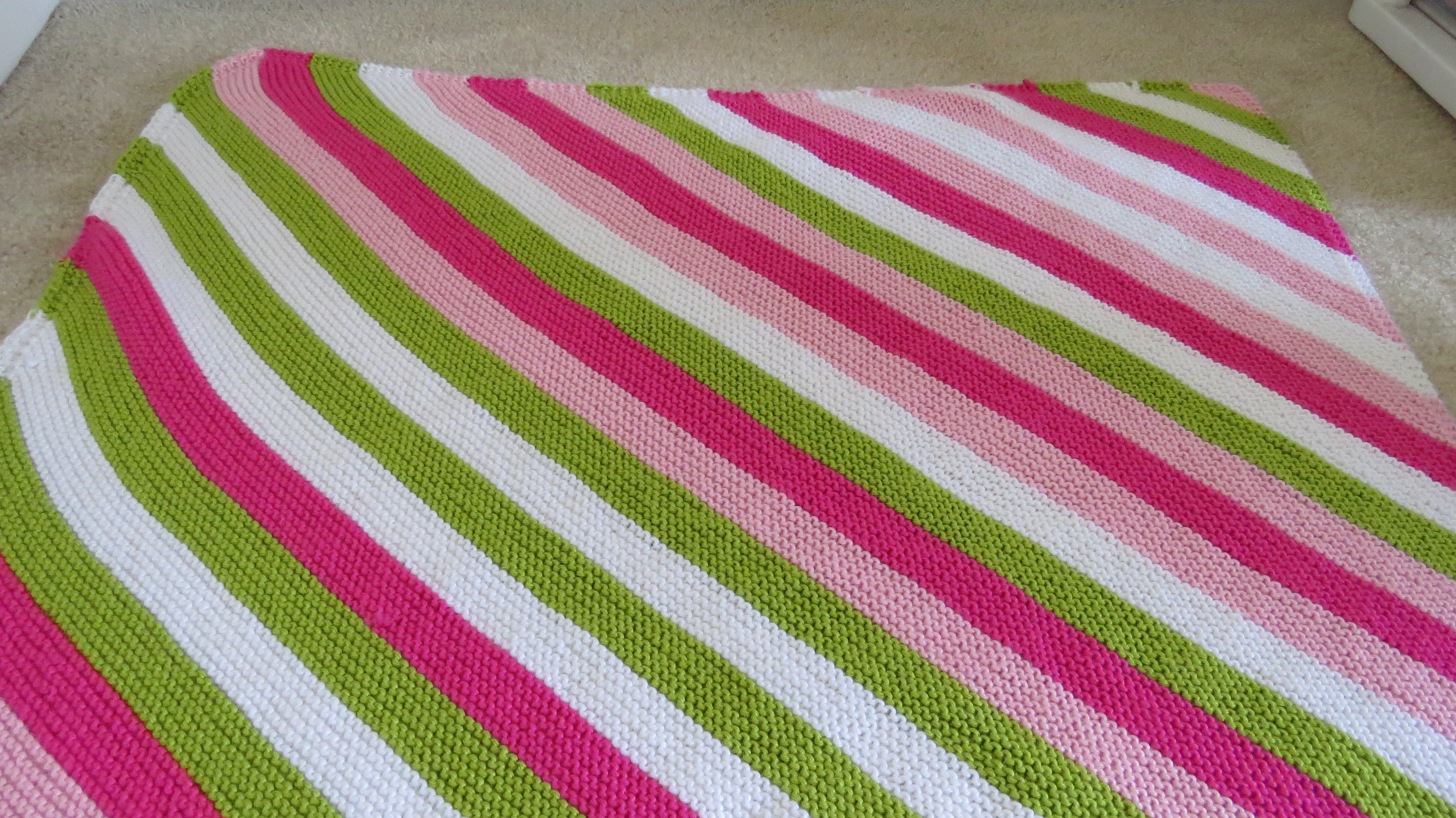 Diagonal Crochet Baby Blanket Pattern Diagonal Stripes Ba Blanket Handmade Over Coffee