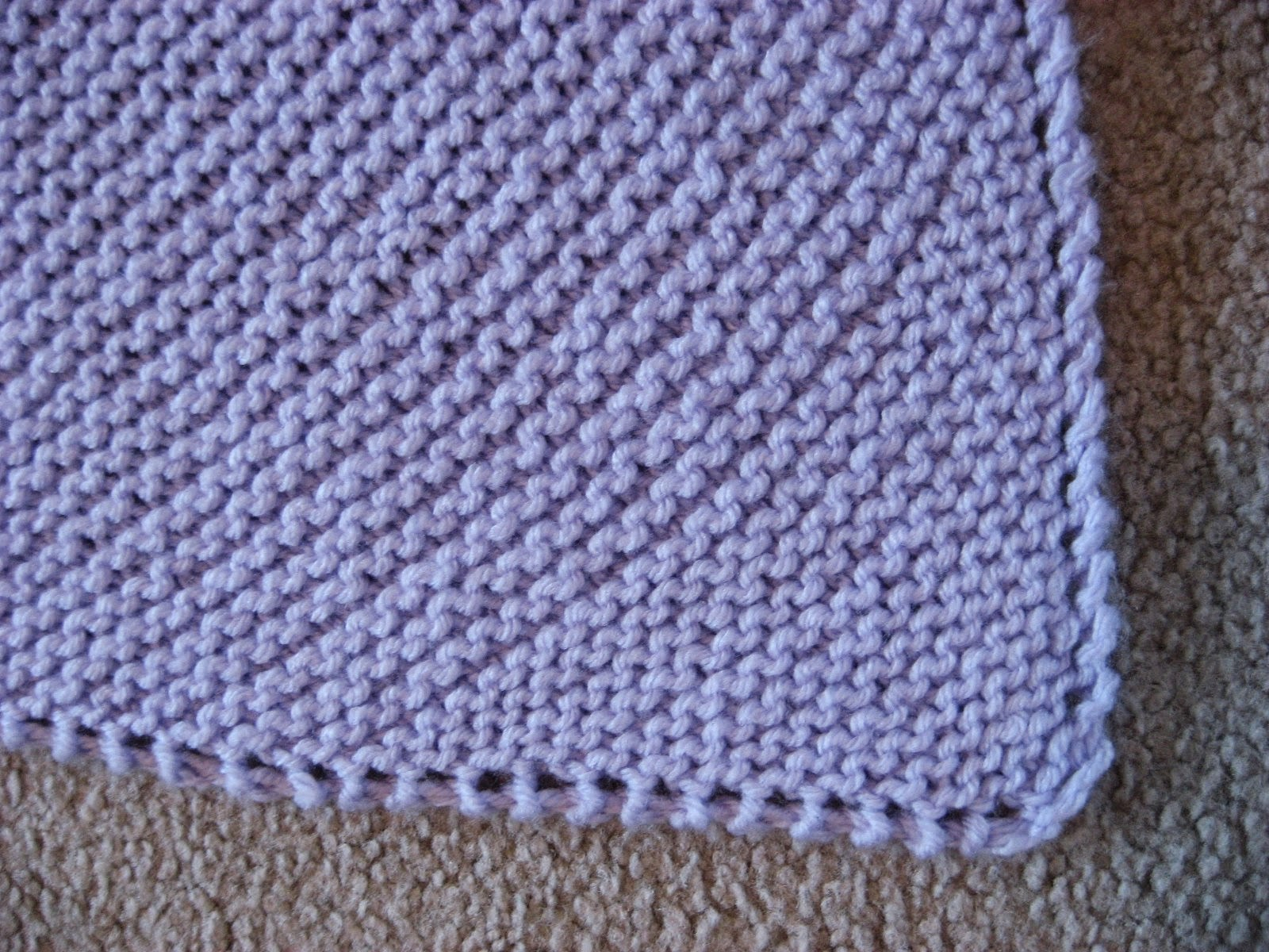 Diagonal Crochet Baby Blanket Pattern Hooked On Needles Easy Knitted Ba Blanket Instructions Included