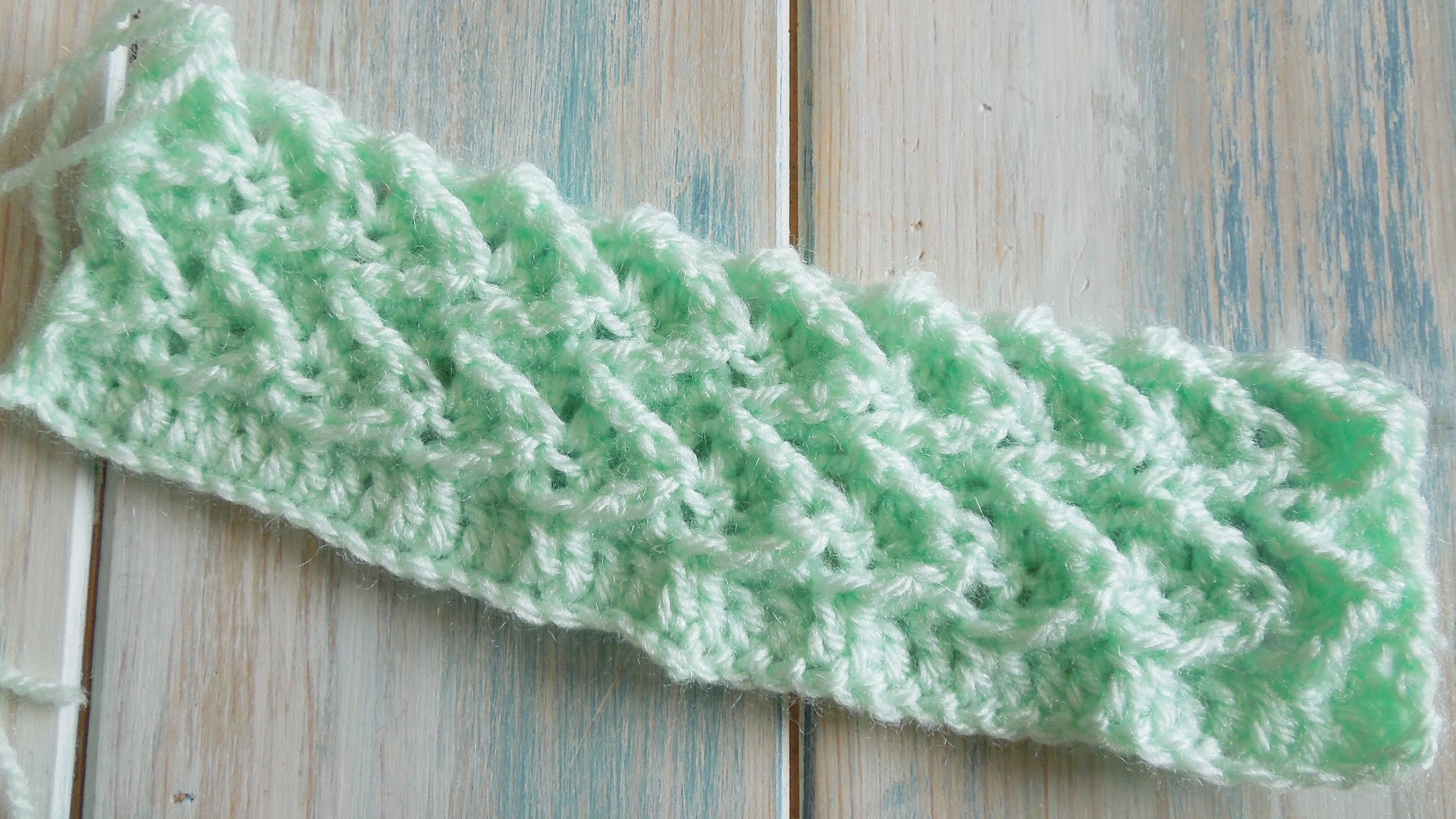 Diagonal Crochet Baby Blanket Pattern Video Tutorial Learn A New Crochet Stitch Raised Treble Diagonal