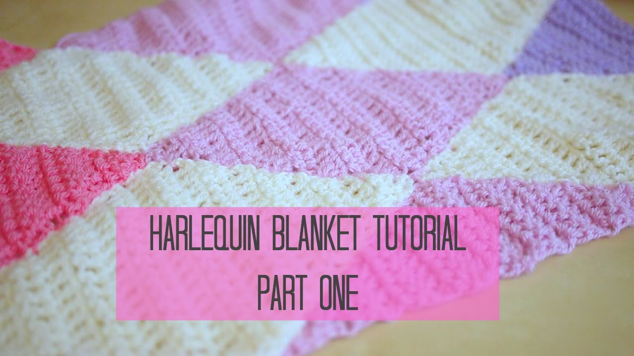 Diamond Crochet Pattern Crochet Harlequin Diamond Blanket Part 1 Bella Coco Youtube