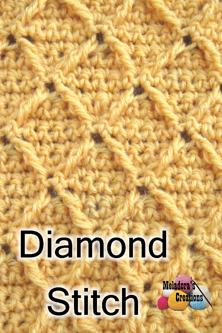 Diamond Crochet Pattern Diamond Stitch Crochet Stitch