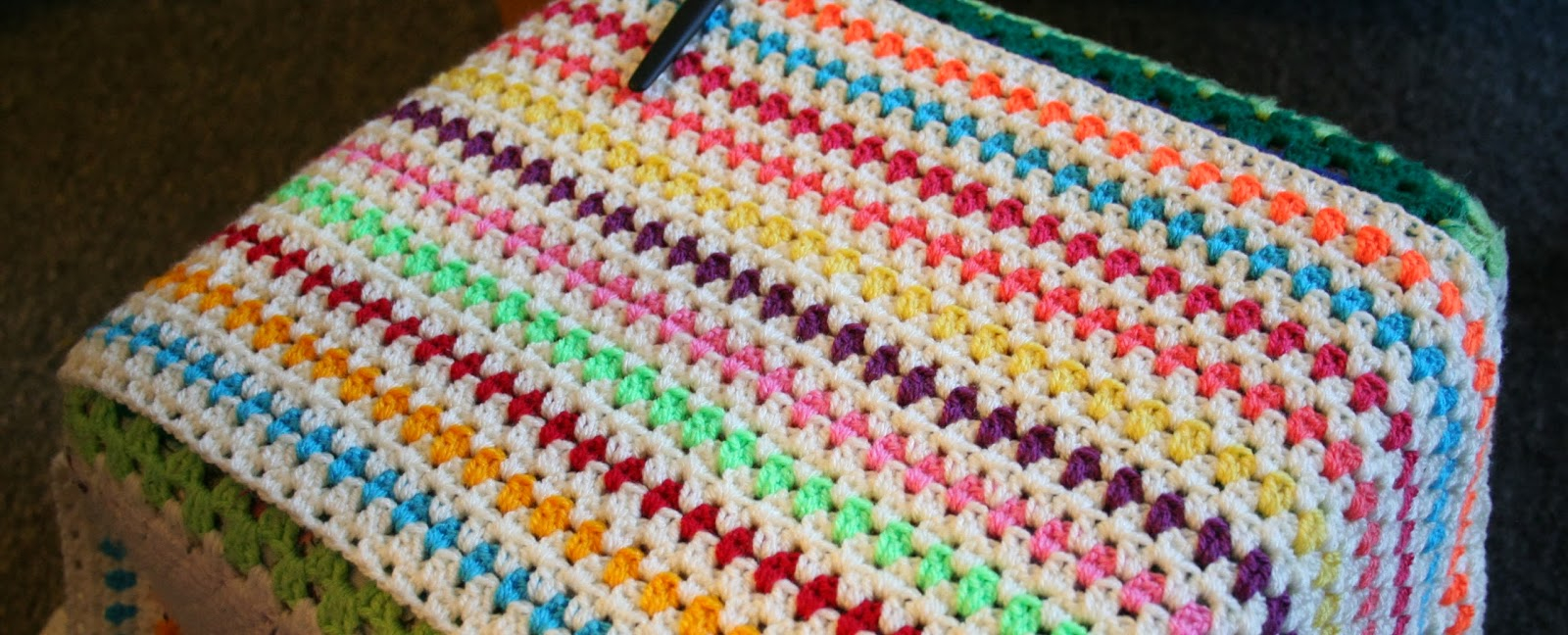 Diamond Crochet Pattern Hazels Crochet Diamond Striped Blanket