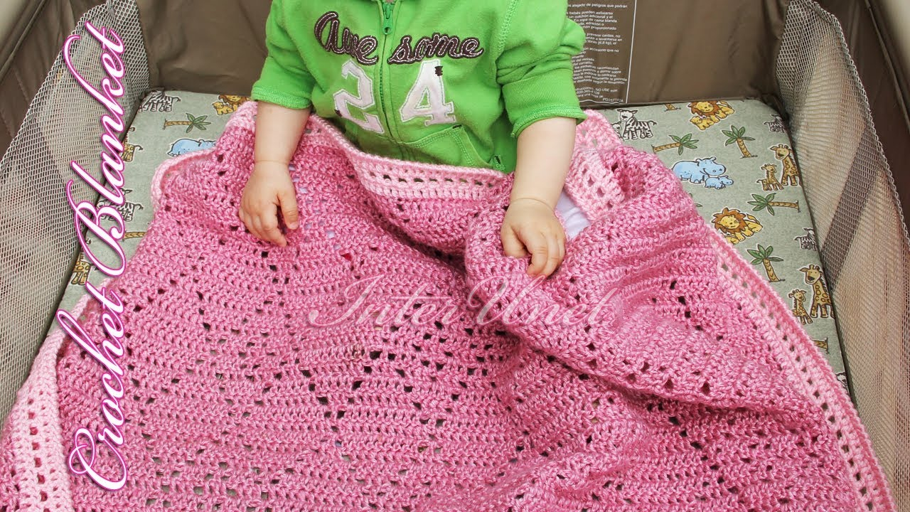 Diamond Crochet Pattern Pink Ba Blanket Diamond Stitch Blanket Crochet Pattern Youtube