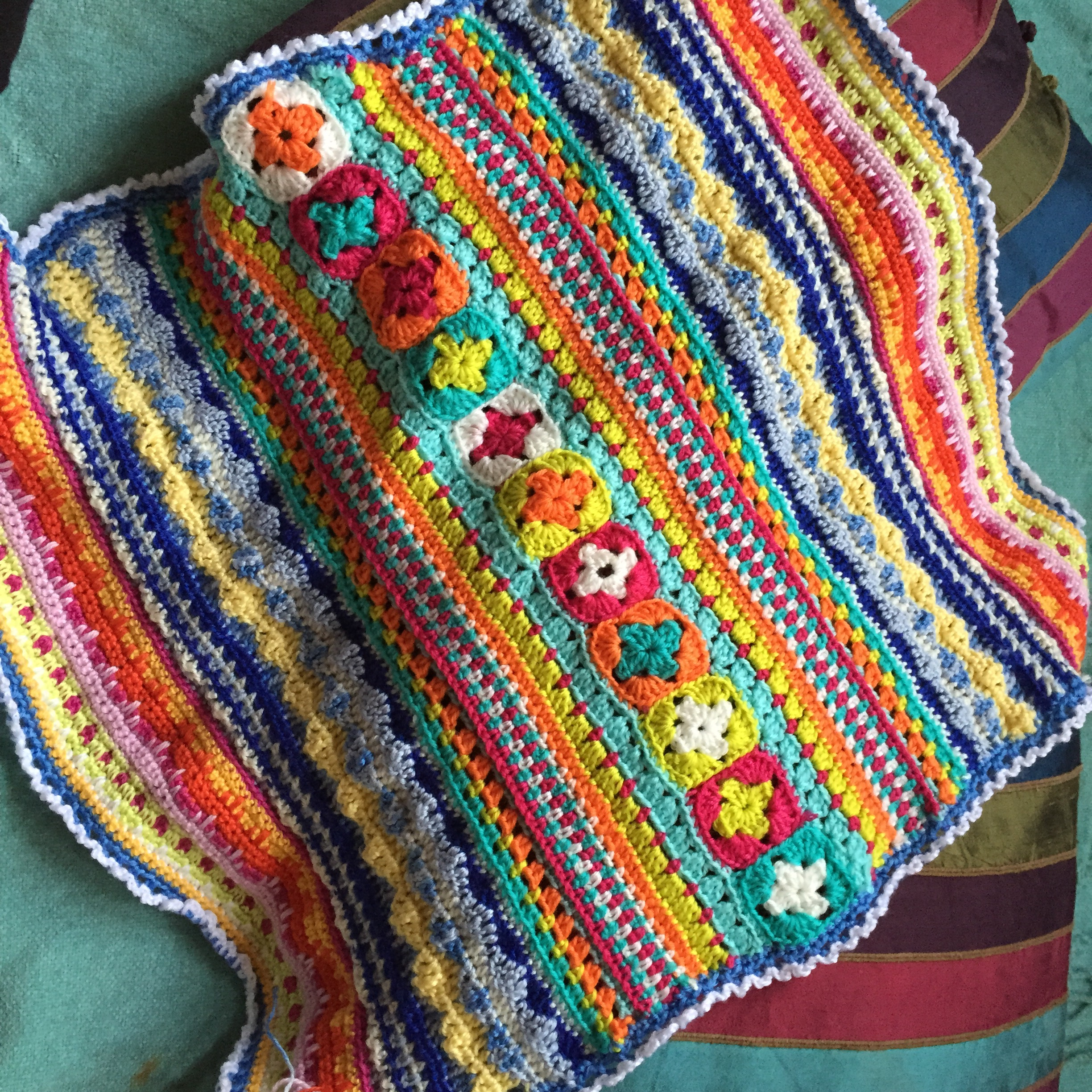 Doctor Who Crochet Blanket Pattern Crochet Sampler Blanket From Lets Get Crafting Stitch Rabbit Run