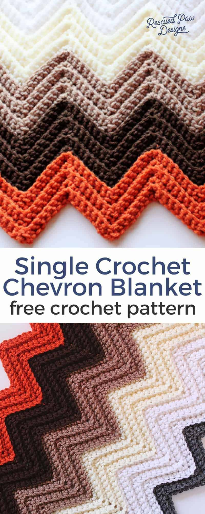 Double Crochet Chevron Pattern Chevron Crochet Blanket Pattern Rescued Paw Designs