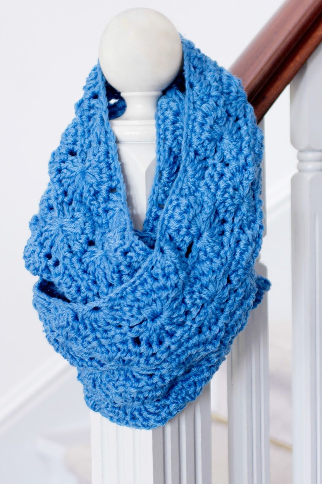Double Crochet Scarf Patterns Chunky Infinity Scarf Free Crochet Pattern Crocheters R Us