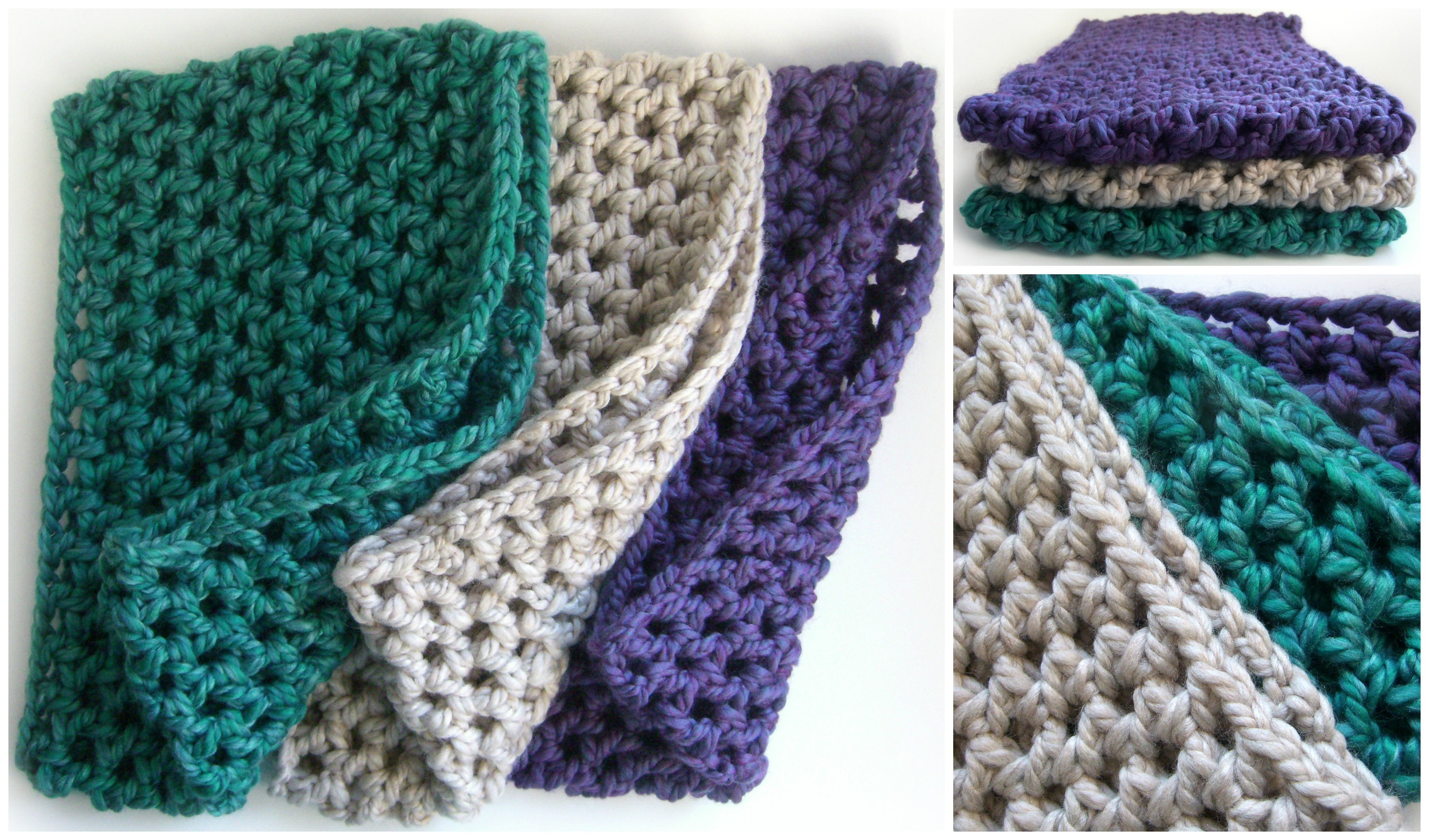 Double Crochet Scarf Patterns Crocheted Cowls For The Family Hookabee