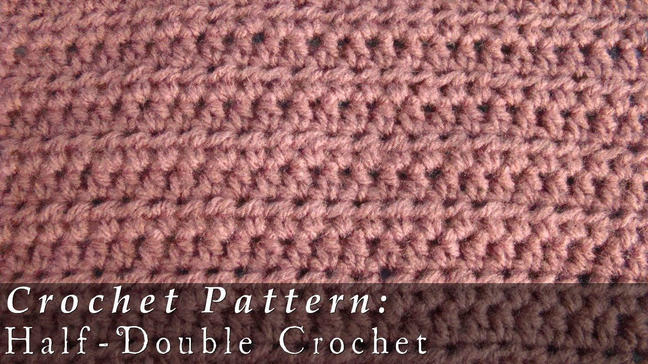 Double Crochet Scarf Patterns Half Double Crochet Pattern Crochet Challenge 263 Youtube