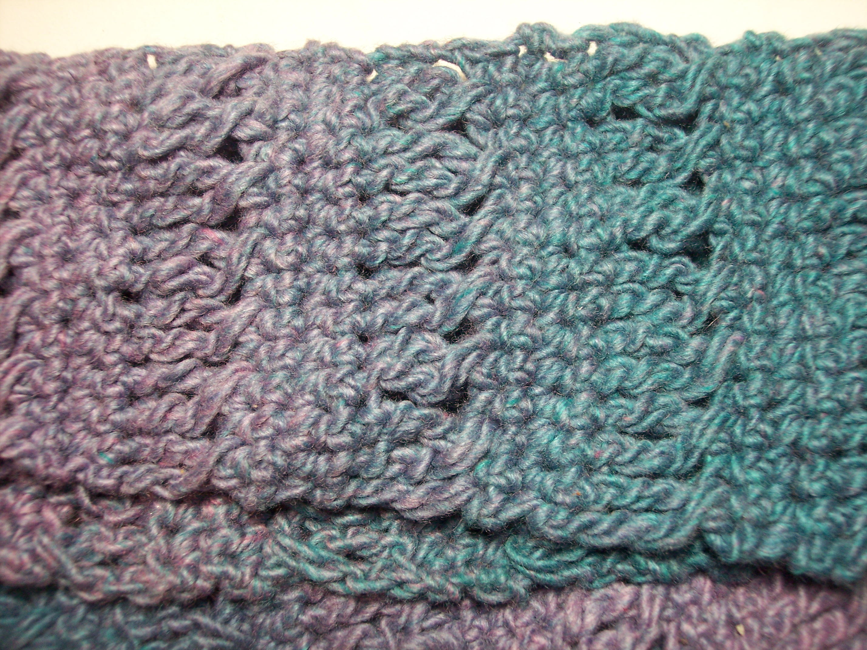 Double Crochet Scarf Patterns Texture Knitted Dreams Crocheted Desires