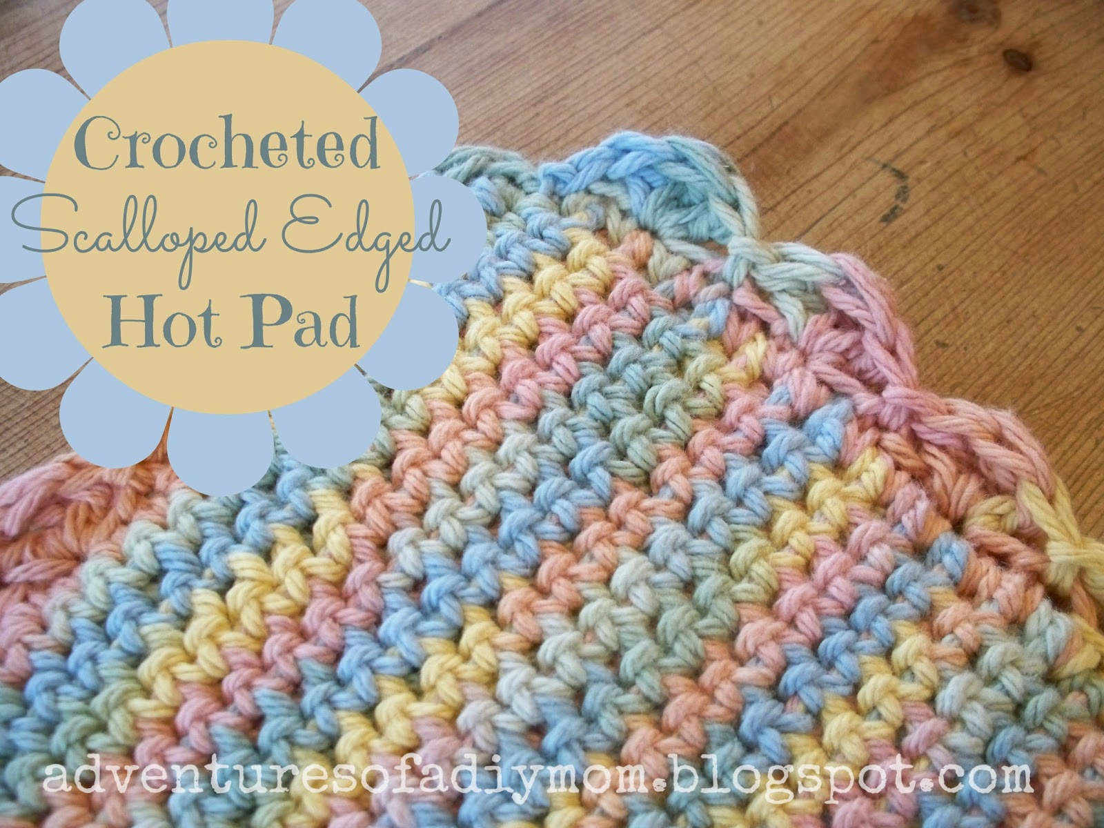 Double Thick Diagonal Crochet Potholder Pattern How To Crochet A Hotpad Super Easy Version Adventures Of A Diy Mom