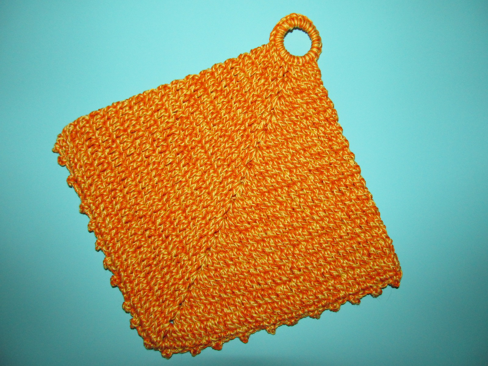 Double Thick Diagonal Crochet Potholder Pattern Simply Crochet And Other Crafts Double Sided Diagonal Pot Holder