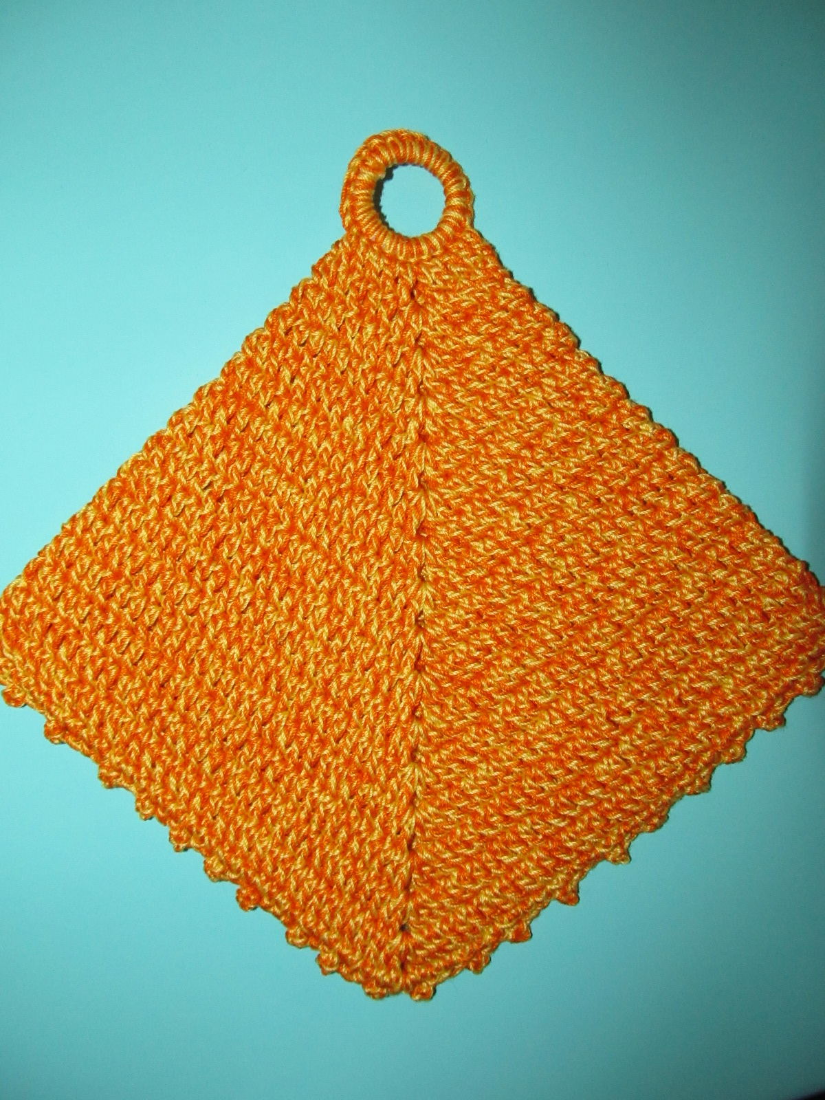Double Thick Diagonal Crochet Potholder Pattern Simply Crochet And Other Crafts Double Sided Diagonal Pot Holder