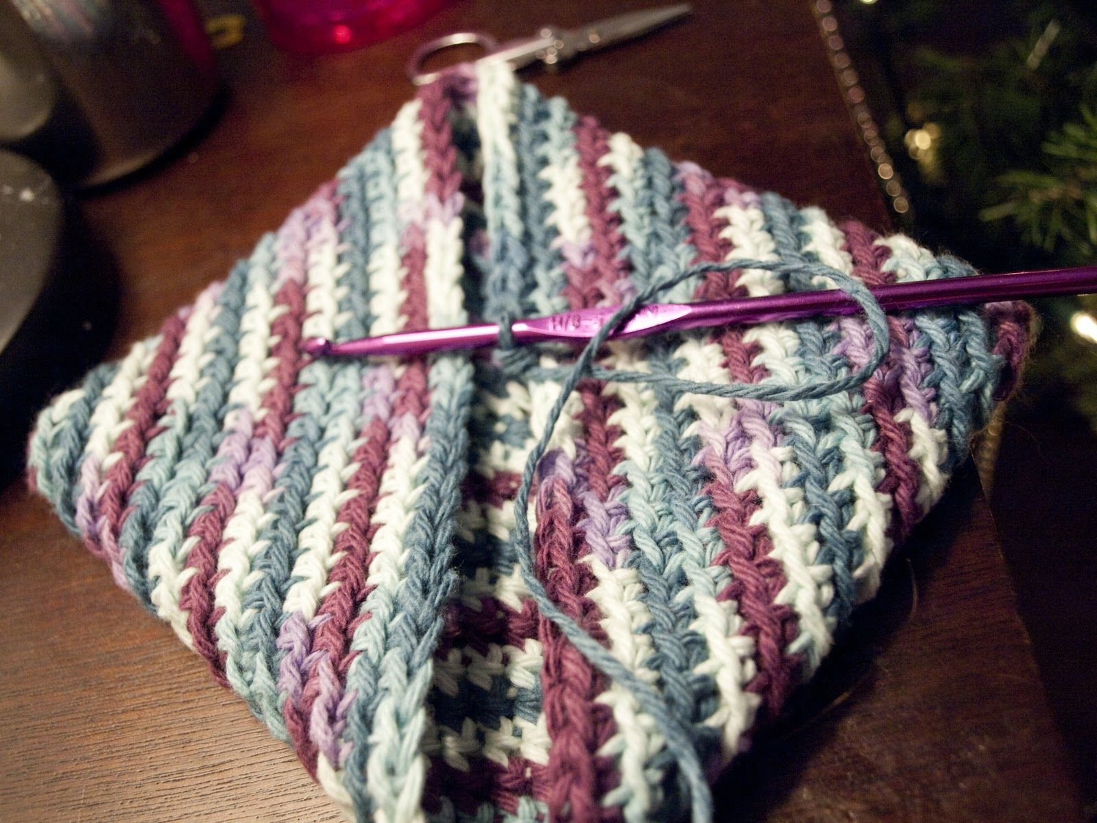 Double Thick Diagonal Crochet Potholder Pattern Thick And Easy 1 Hour Potholder Version 1 Crochet Pattern Other