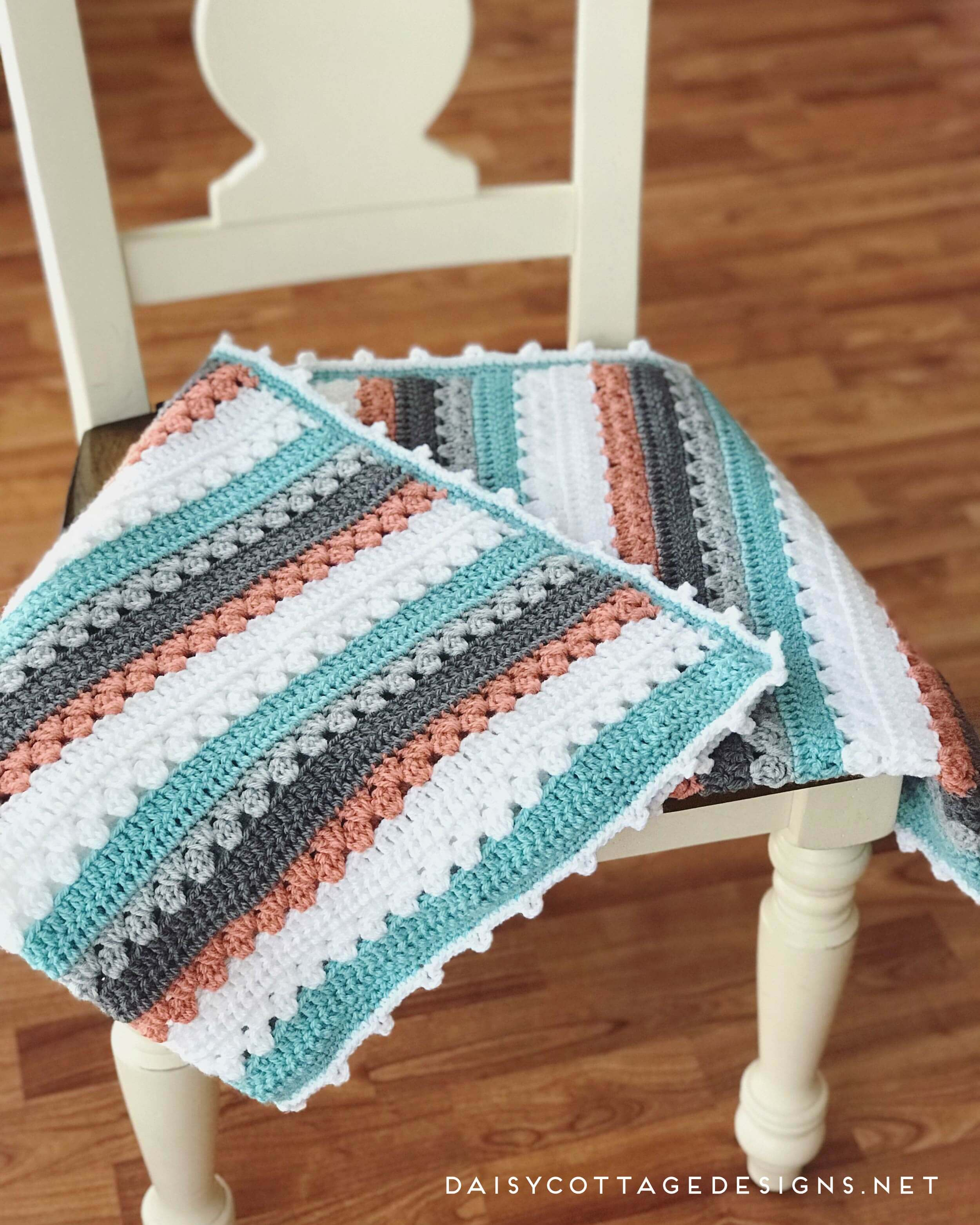 Easy Afghan Crochet Patterns Crochet Blanket Pattern A Quick Simple Pattern Daisy Cottage