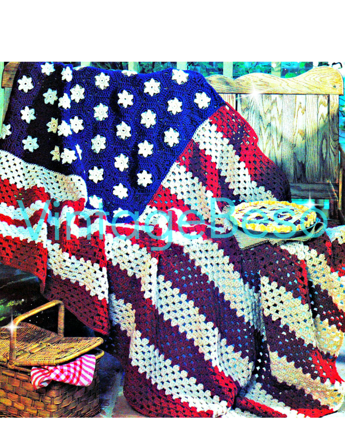 Easy Afghan Crochet Patterns Easy Afghan Crochet Pattern American Flag Stars And Stripes