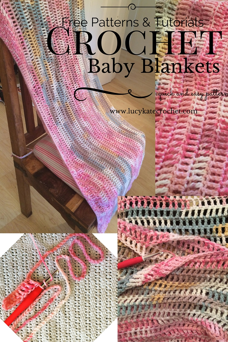 Easy Baby Crochet Blanket Pattern Quick And Easy Crochet Ba Blanket Lucy Kate Crochet