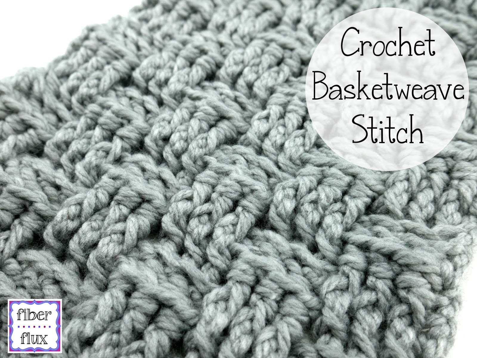 Easy Basket Weave Crochet Pattern Fiber Flux How To Crochet The Basketweave Stitch