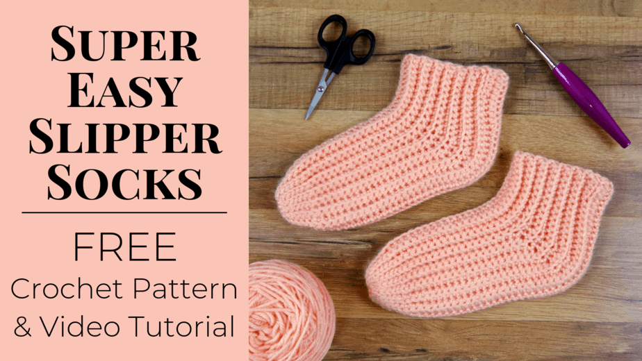 Easy Bed Socks Crochet Pattern Super Easy Slipper Socks Free Crochet Pattern