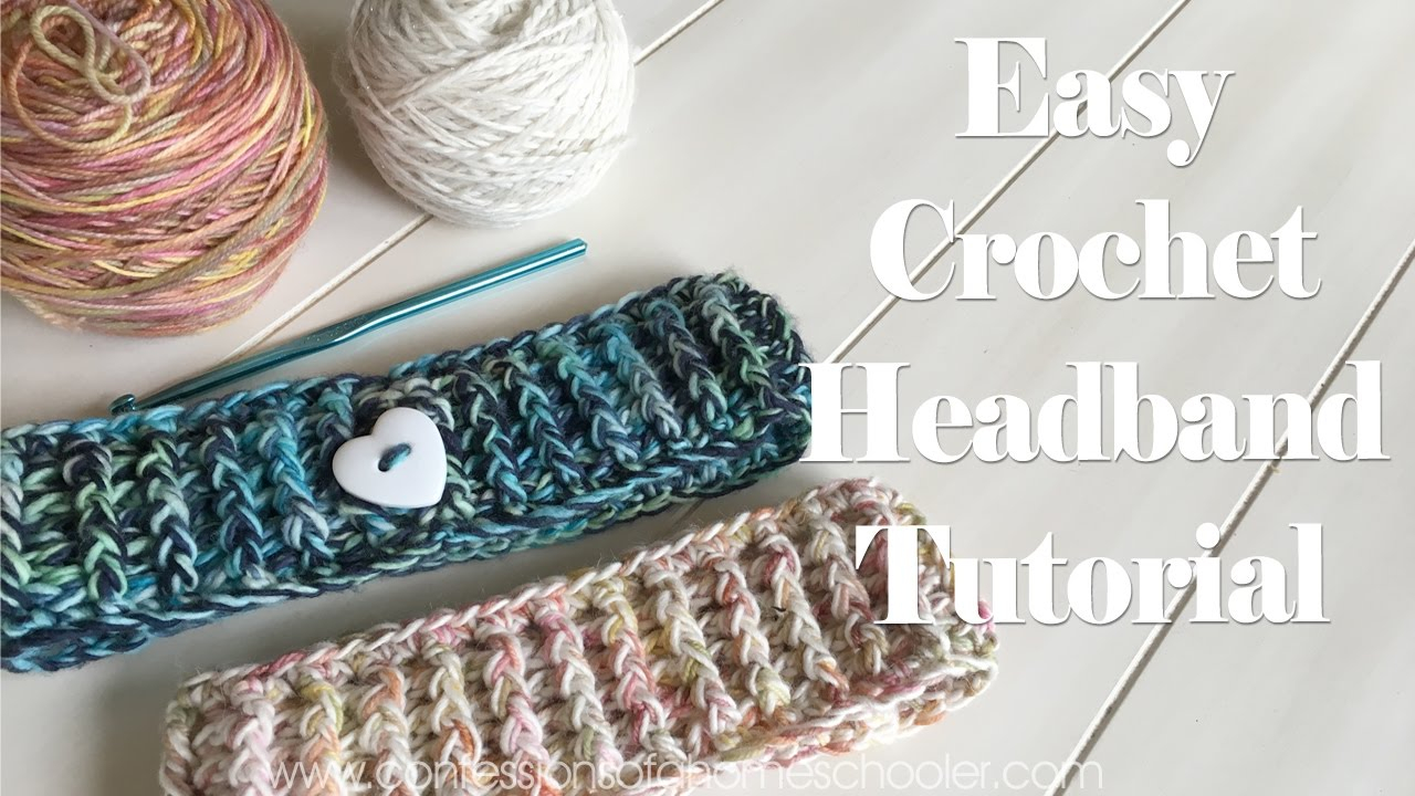 Easy Beginner Crochet Patterns Easy Crochet Headband Tutorial Beginner Friendly Youtube