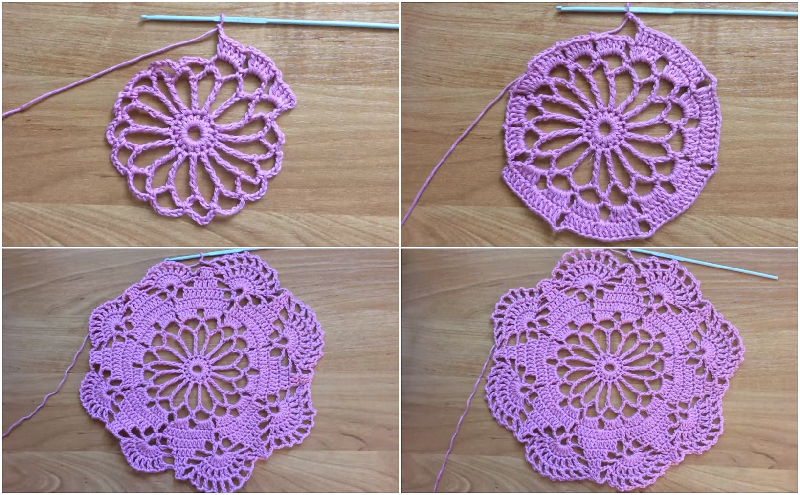 Easy Beginner Crochet Patterns Easy To Make Doily Free Crochet Pattern Yarn Hooks