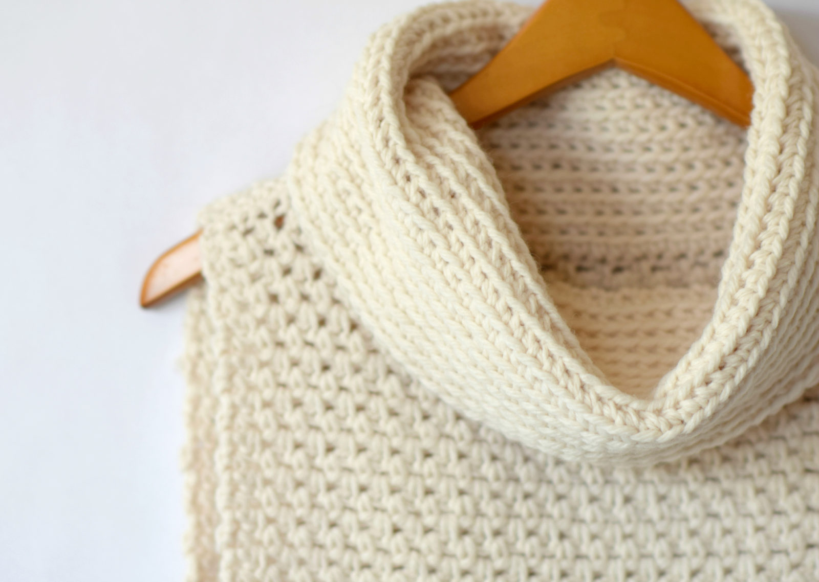 Easy Cowl Neck Scarf Crochet Pattern Easy Crochet Cowled Sweater Vest Mama In A Stitch