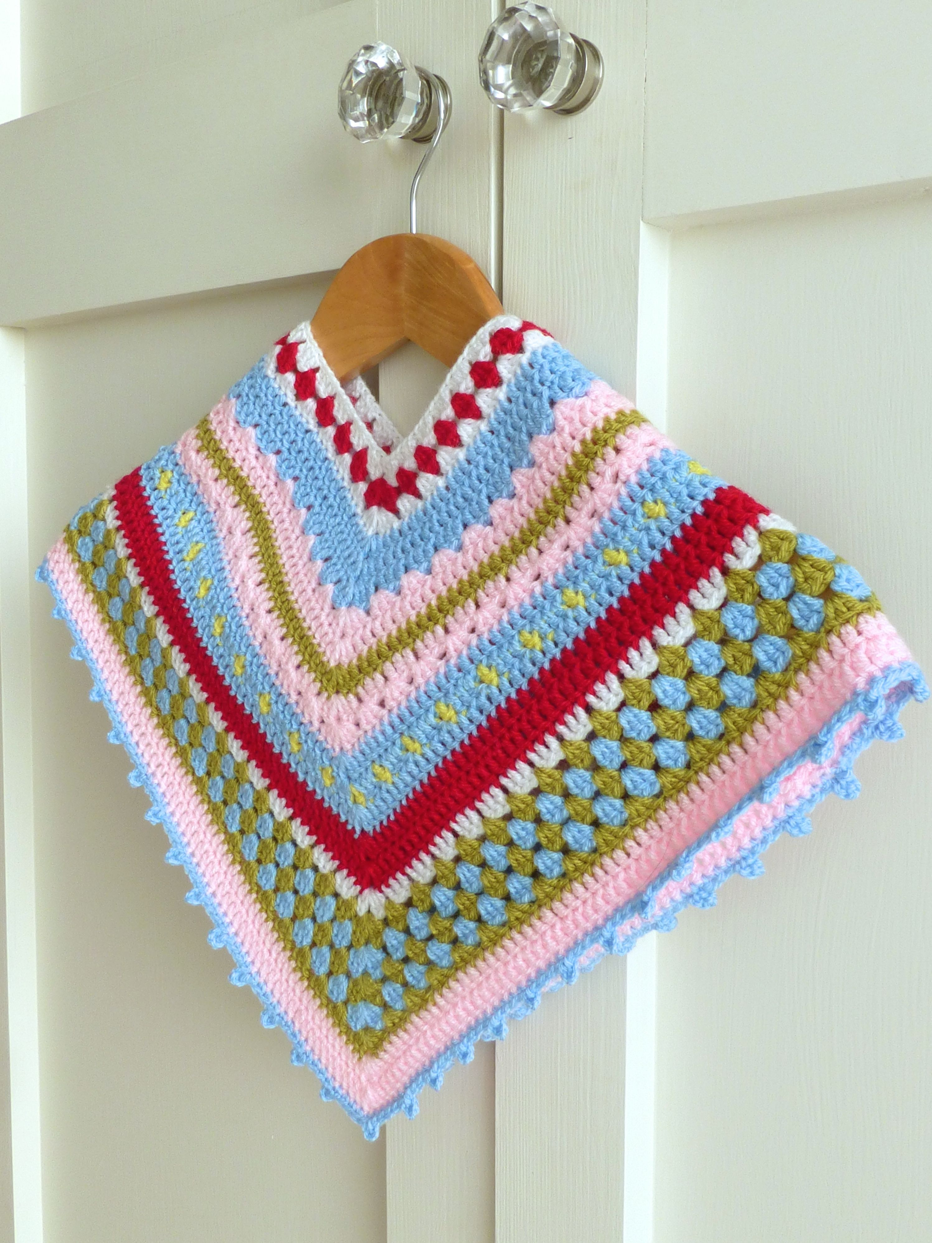 Easy Crochet Child Poncho Pattern Greengate Style Ba Toddler Girls Crochet Poncho Sewchet