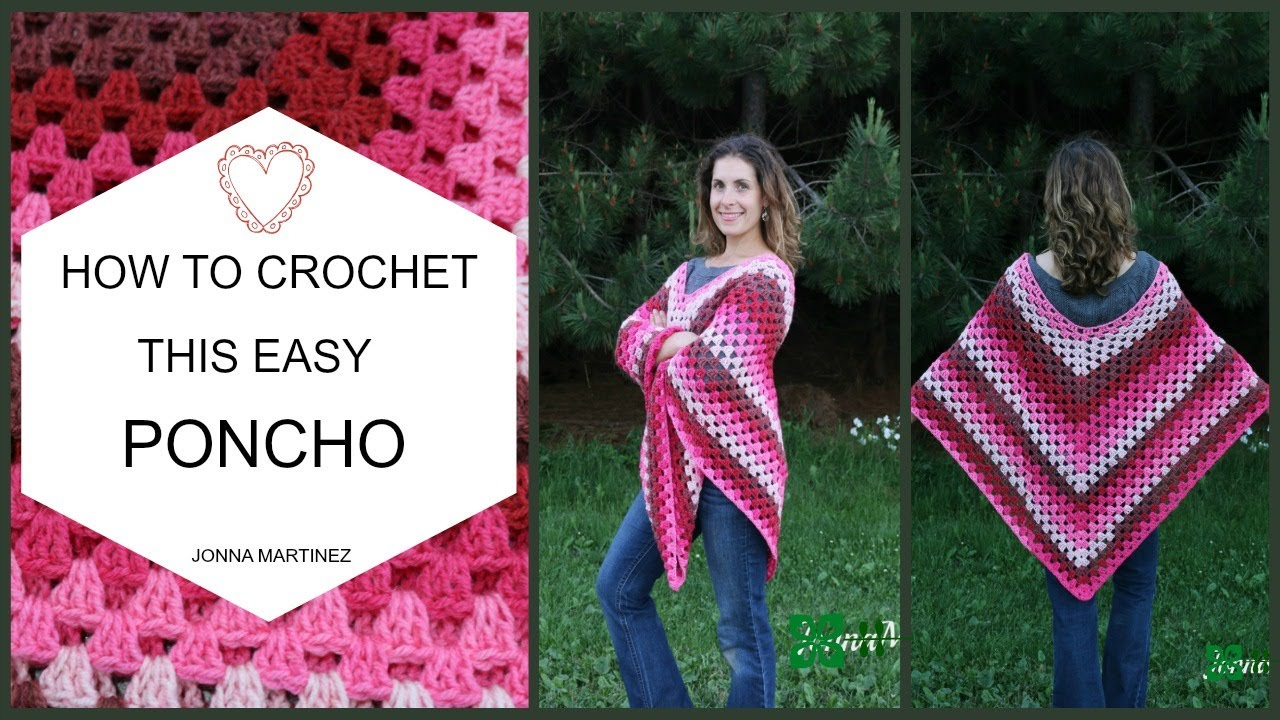 Easy Crochet Child Poncho Pattern How To Crochet This Easy Poncho Youtube