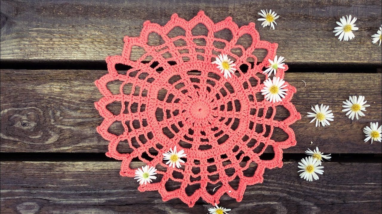 Easy Crochet Doily Patterns For Beginners How To Crochet Spiderweb Doily Easy For Beginners