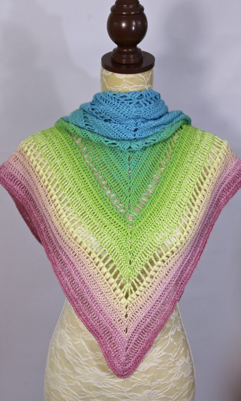 Easy Crochet Shawl Pattern Shawl Pattern Free Crochet Pattern Shrebet Rainbow Shawl