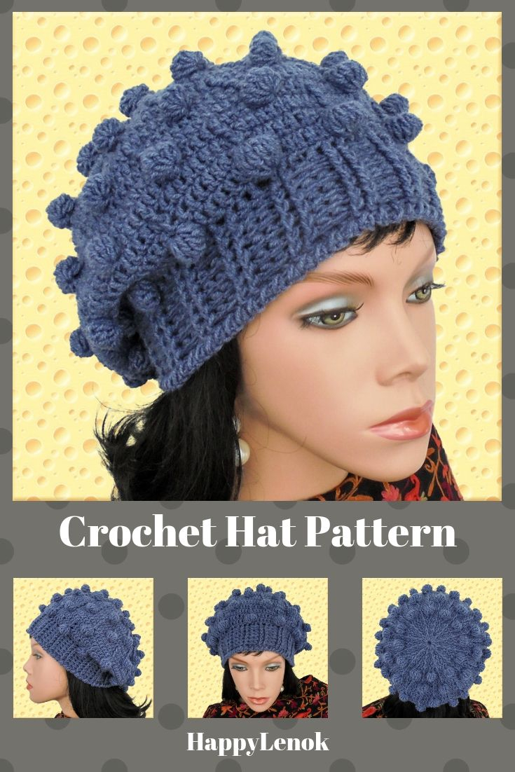 Easy Crochet Slouchy Hat Pattern Crochet Beanie Pattern Crochet Beanie Hat Tutorial Easy Crochet