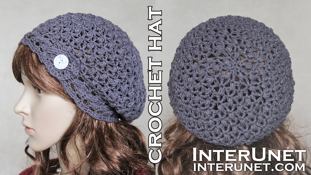 Easy Crochet Slouchy Hat Pattern Crochet Slouchy Hat Pattern For Beginners Youtube