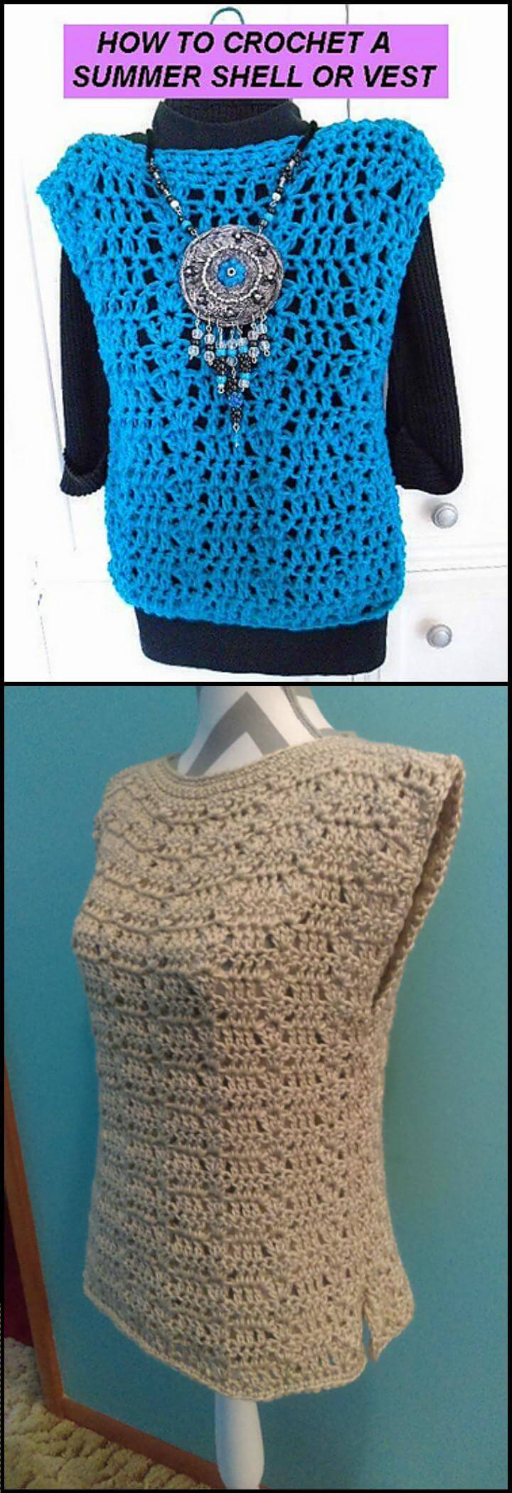 Easy Crochet Vest Pattern 50 Quick Easy Crochet Summer Tops Free Patterns Diy Crafts