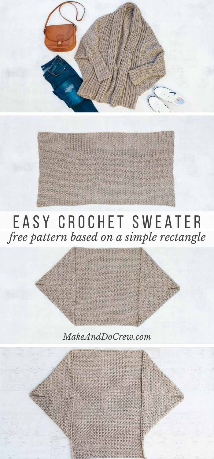 Easy Crochet Vest Pattern Free Beginner Crochet Sweater Pattern Tutorial Flowy Cardigan