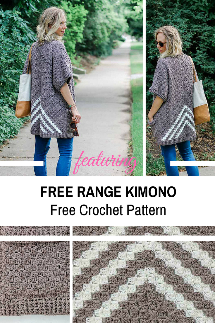 Easy Free Crochet Sweater Patterns Surprisingly Easy C2c Crochet Kimono Sweater Made From Rectangles