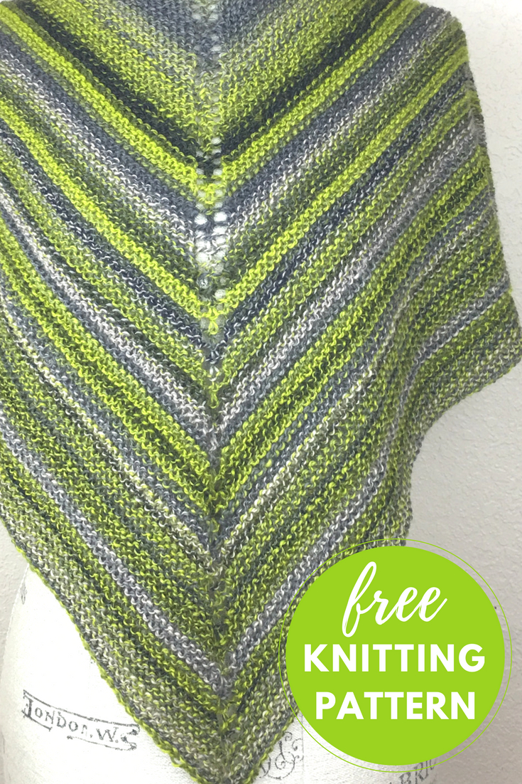Easy One Skein Crochet Patterns Easy One Skein Shawl Free Knitting Pattern Blognobleknits
