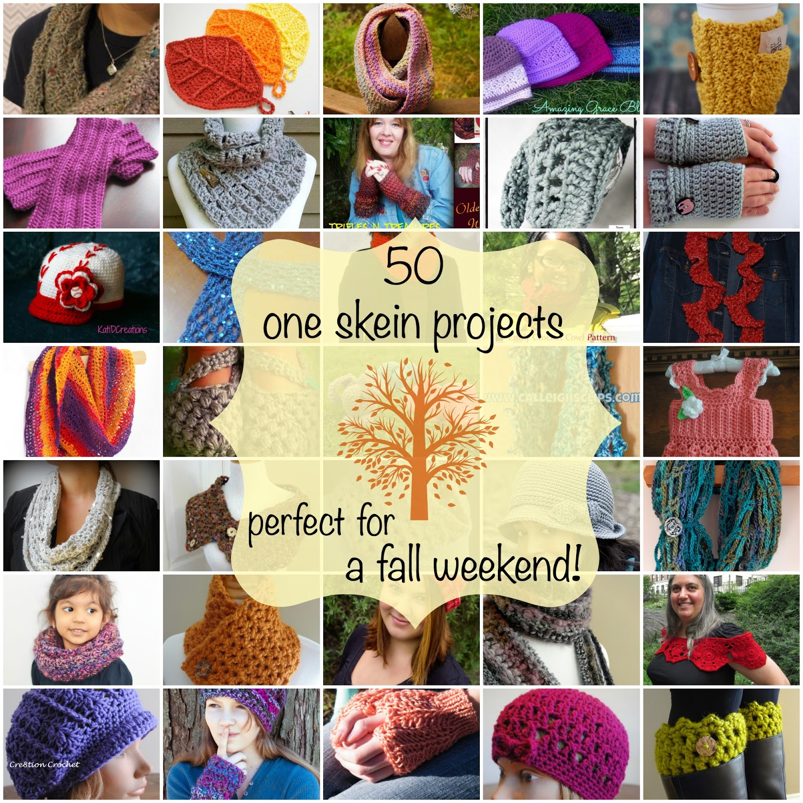 Easy One Skein Crochet Patterns Fiber Flux 50 One Skein Projects Perfect For A Fall Weekend