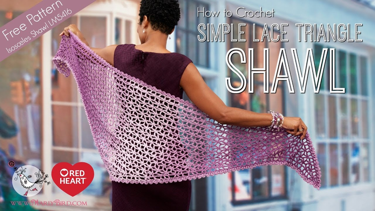 Easy One Skein Crochet Patterns How To Crochet Lacy Isosceles Shawl Part 1 Of 2 Youtube