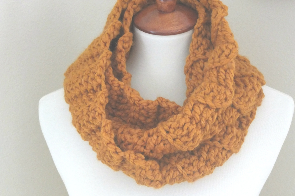 Easy Scarf Crochet Pattern Quick And Easy Crochet Infinity Scarf