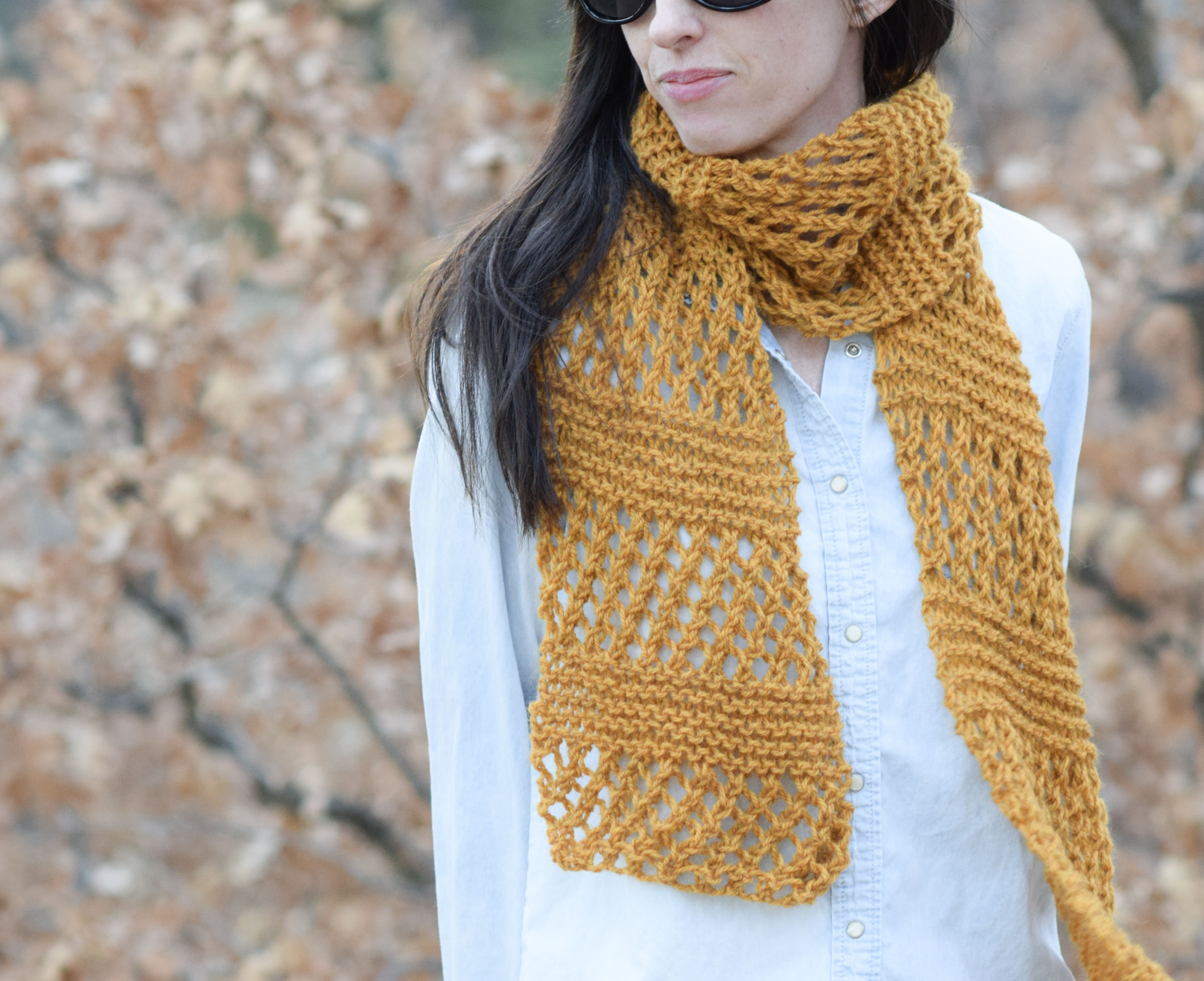 Easy Scarf Crochet Patterns Honeycombs Summer Easy Scarf Knitting Pattern Mama In A Stitch