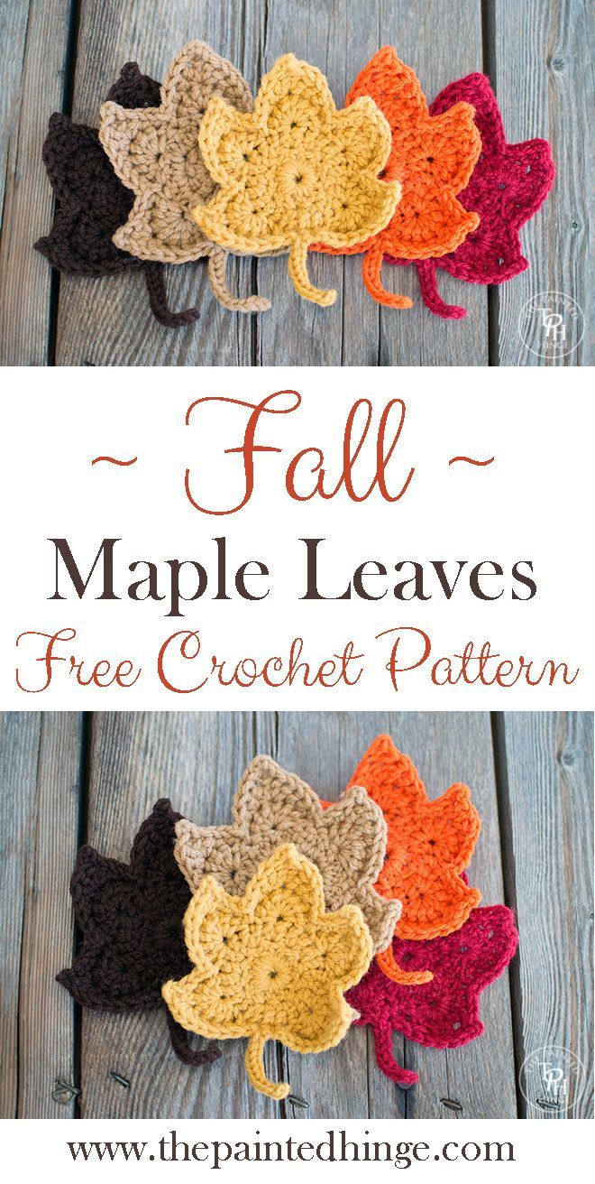 Fall Crochet Patterns Fall Maple Leaves Free Crochet Pattern Crochet Love Crochet