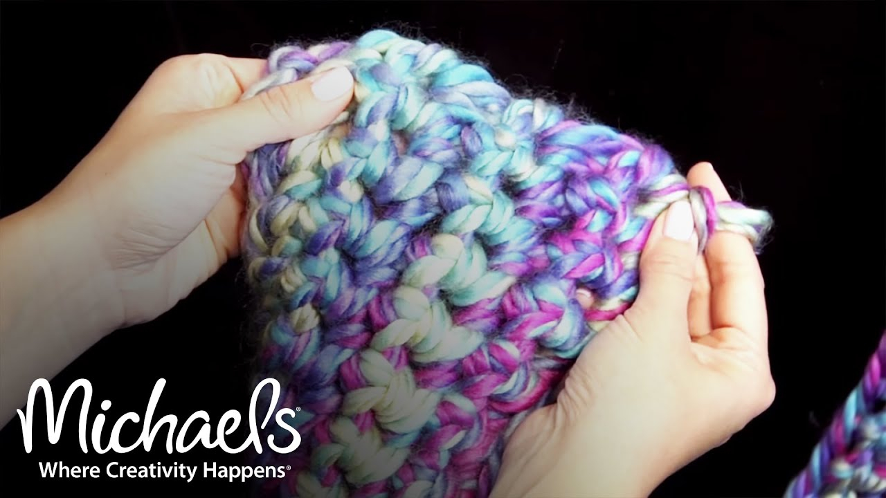 Finger Crochet Patterns How To Finger Crochet A Scarf All Things Yarn Michaels Youtube