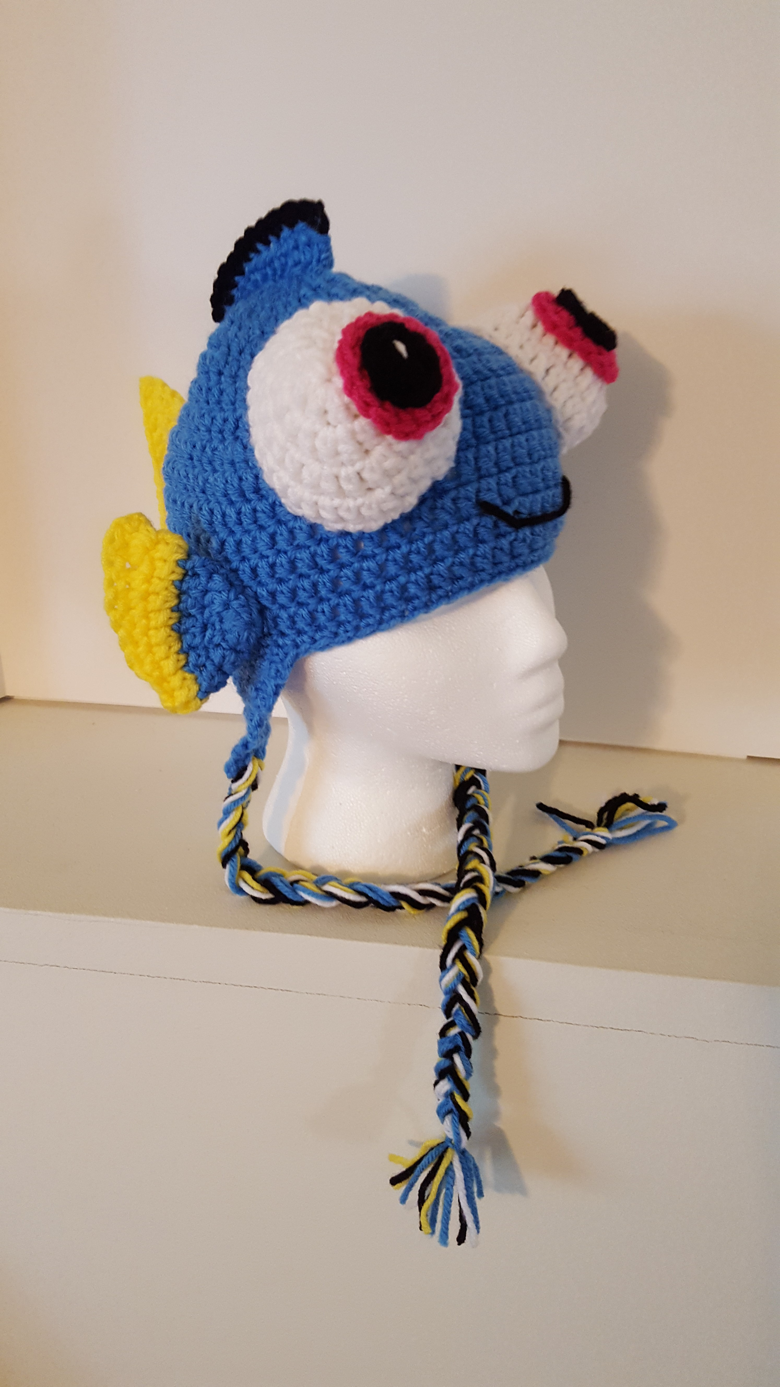 Fish Hat Crochet Pattern Dory Inspired Blue Tang Fish Hat Nanas Crochet Shoppe