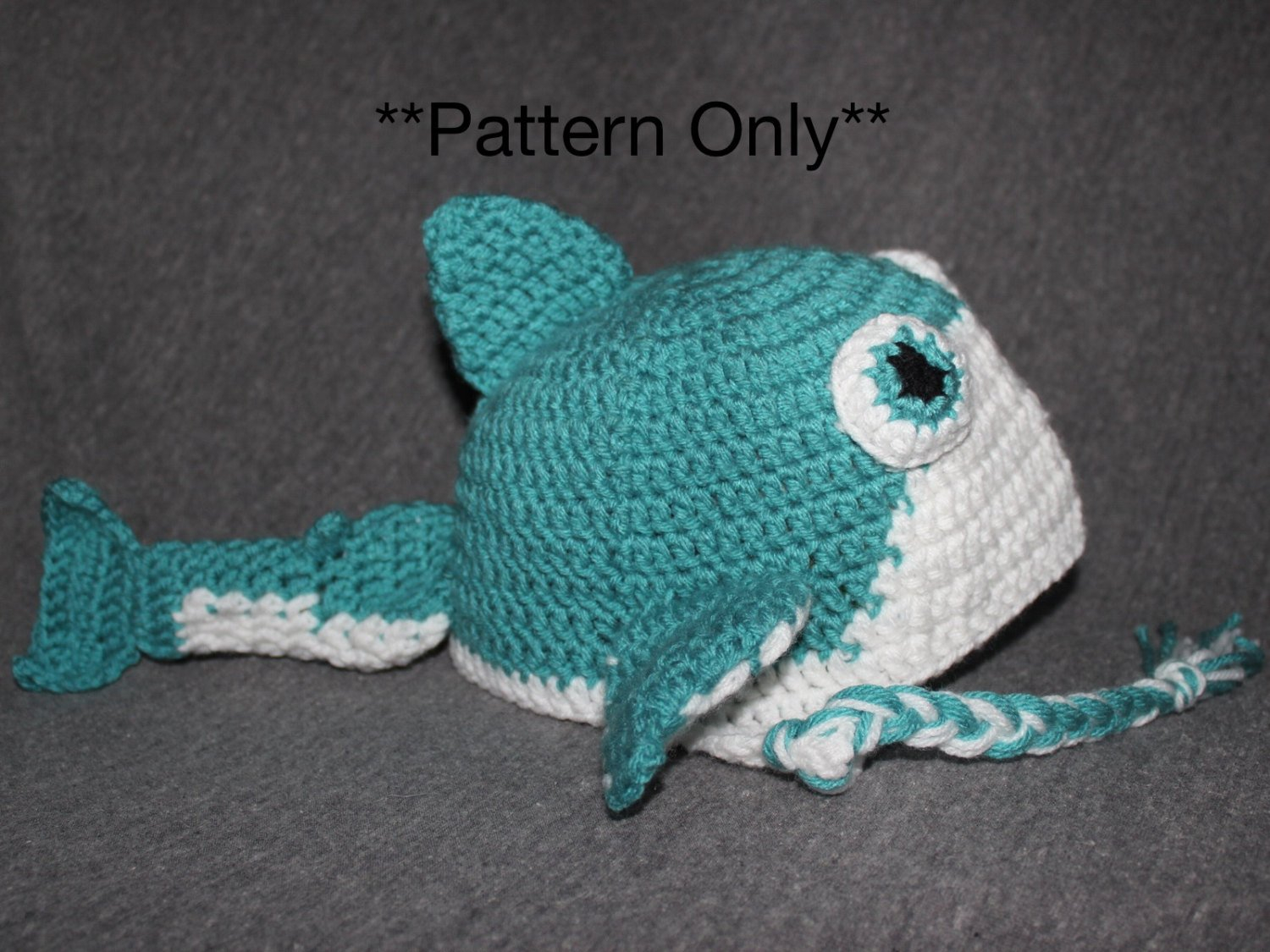 Fish Hat Crochet Pattern Whale Shark Crochet Hat With Earflaps Pattern Whale Hat Etsy