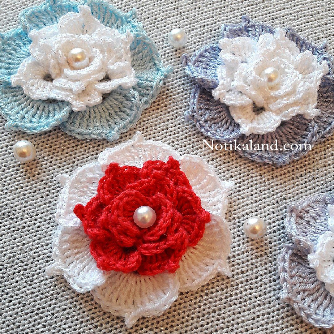 Flower Crochet Pattern Youtube Crochet Flower Rose Very Easy Crochet Crochetflowers Crocheting