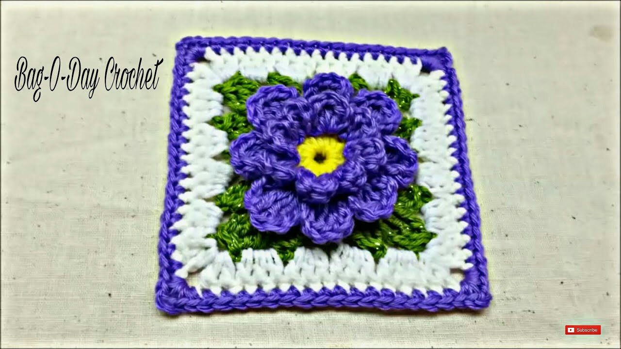 Flower Crochet Pattern Youtube Crochet How To Crochet Flower Granny Square Tutorial 171 Youtube