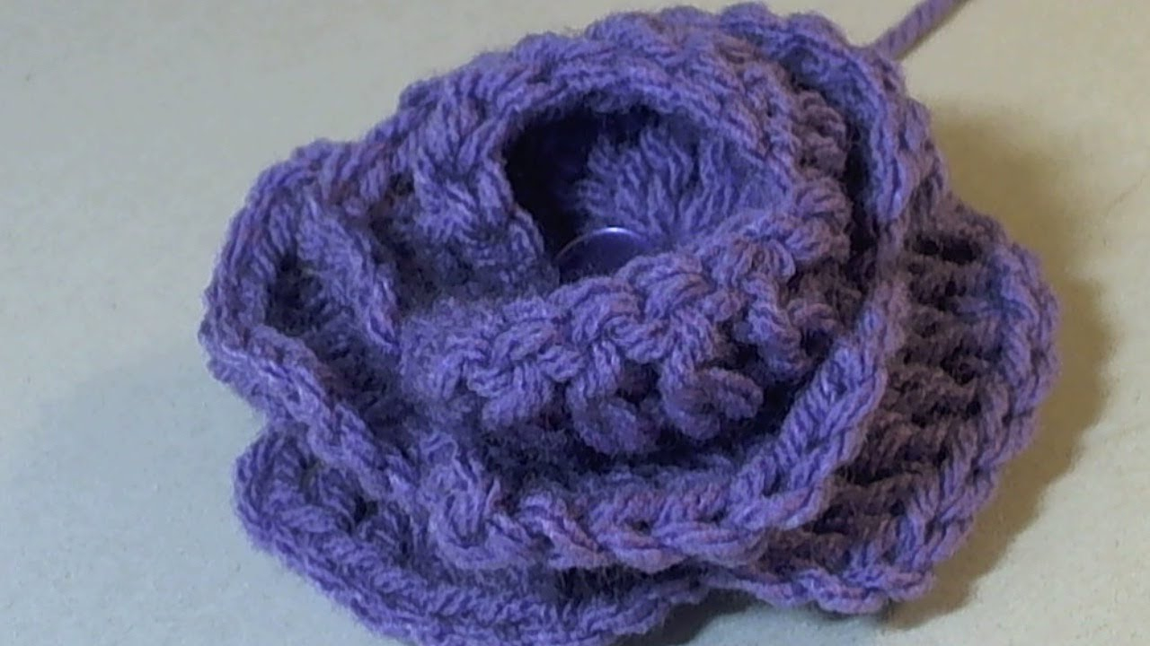 Flower Crochet Pattern Youtube Easy Crochet 3d Flower Youtube