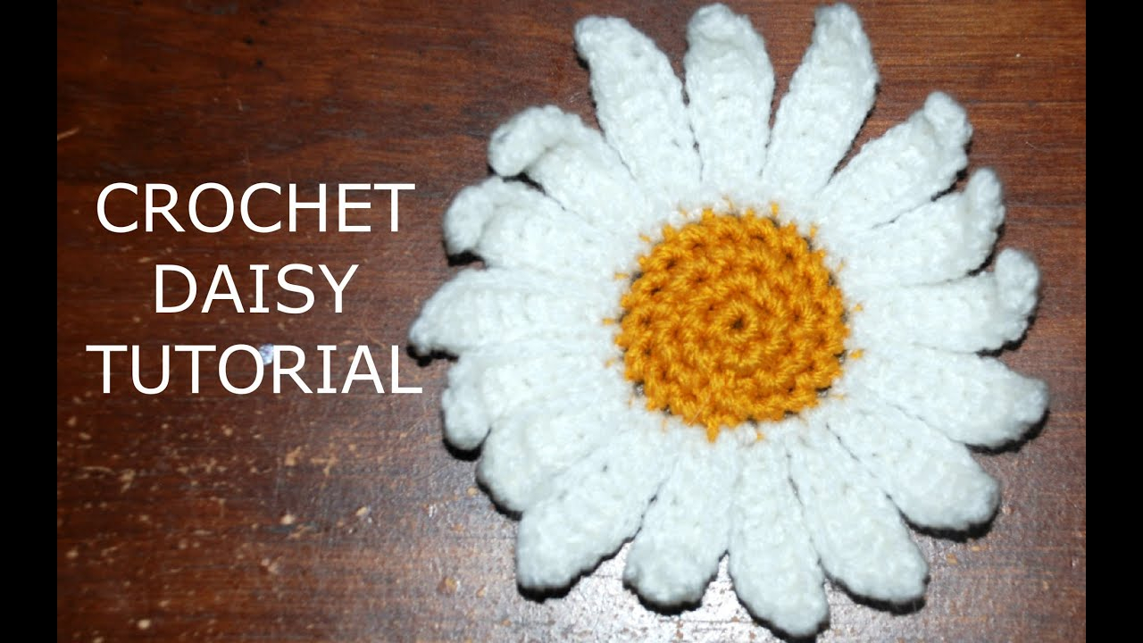 Flower Crochet Pattern Youtube How To Crochet A Daisy Flower Part Ii Crochet Jewel Youtube
