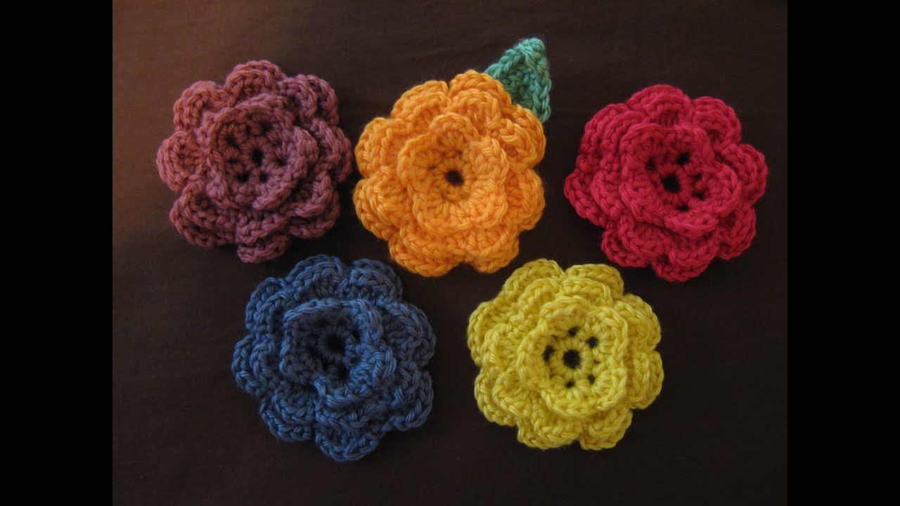 Flower Crochet Pattern Youtube How To Crochet A Flower Part 1 Youtube